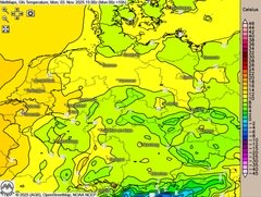 Viel Sonne vor allem im Süden