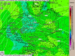 Im Osten zeitweise Regen